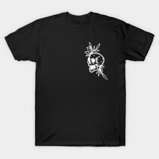 Skull Leaves x White T-Shirt